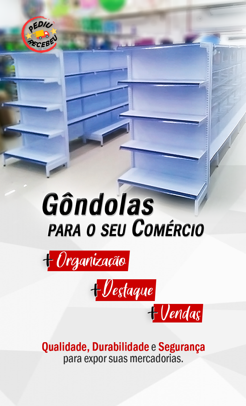 Promoção de Gôndolas, imagem para aparelhos mobile.